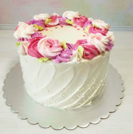 Торт для сестры с цветами