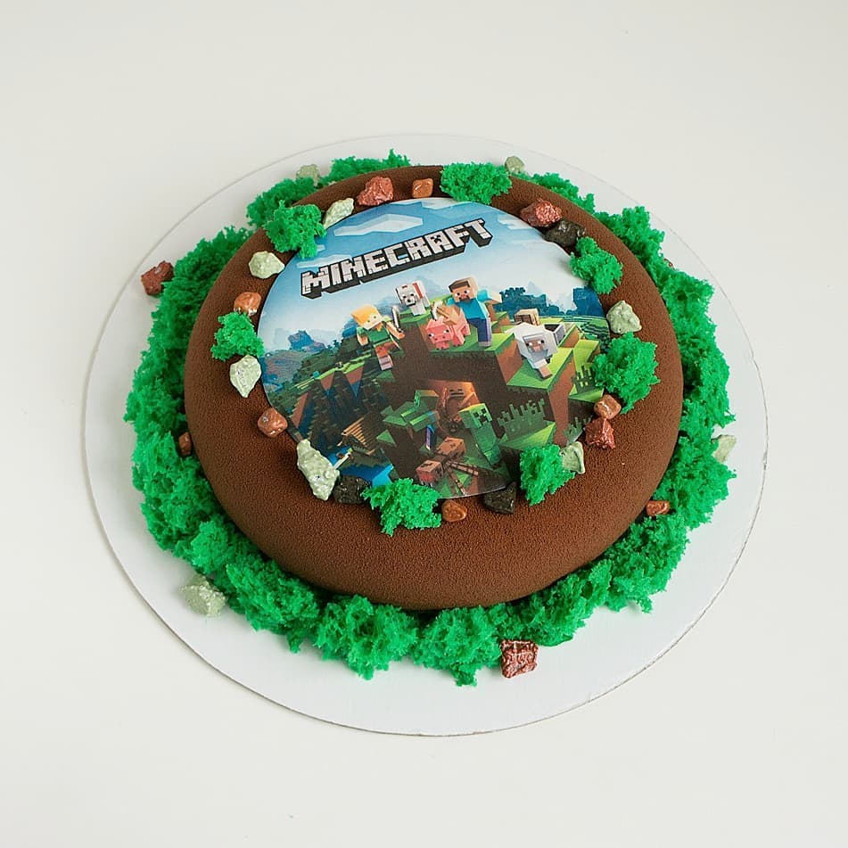 Муссовый торт Майнкрафт