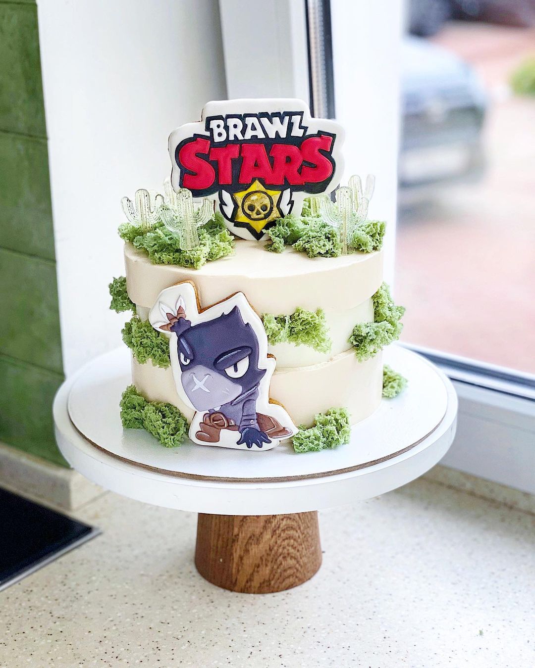 Торт с топпером "Brawl Stars"