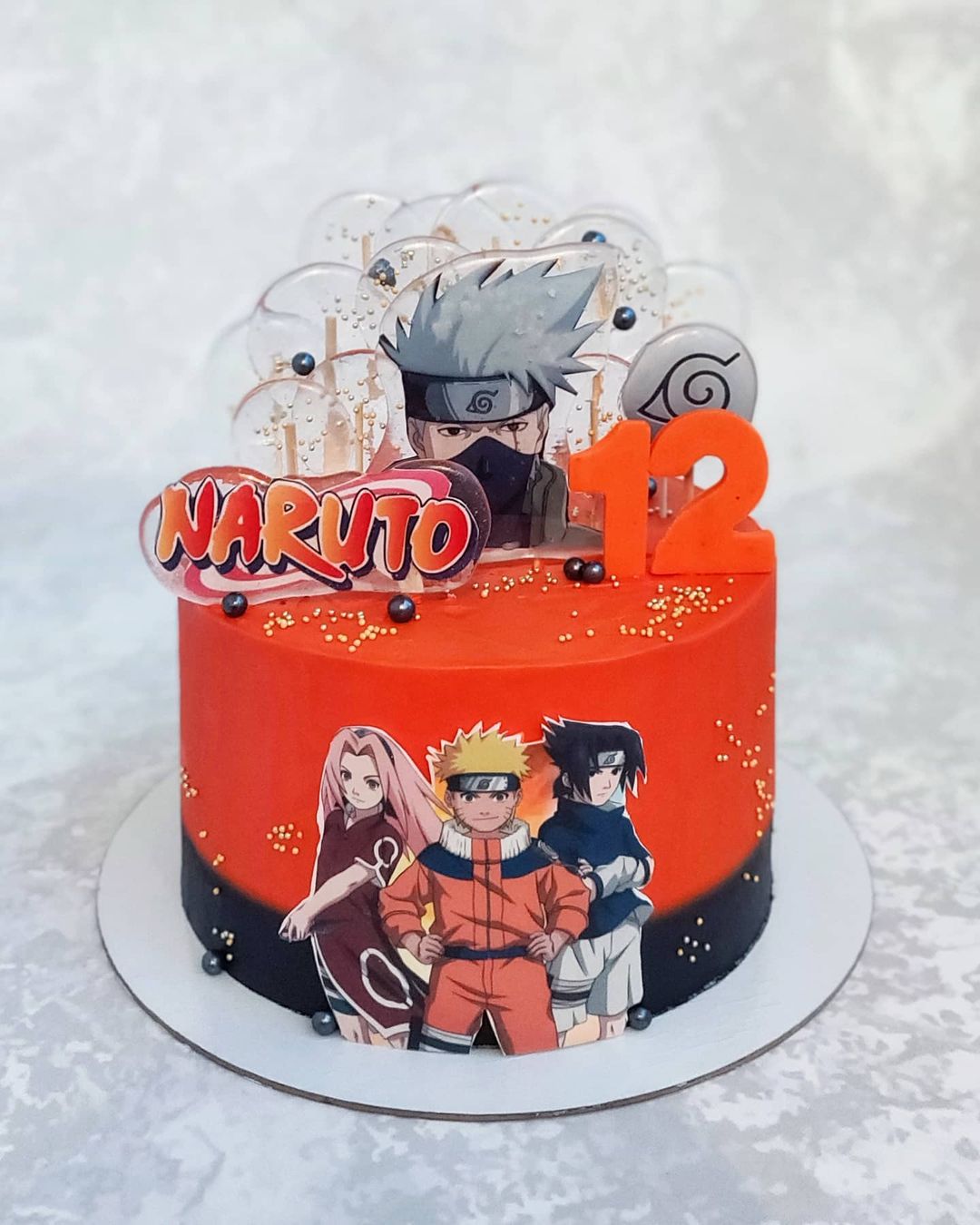 Торт с Какаши из Наруто