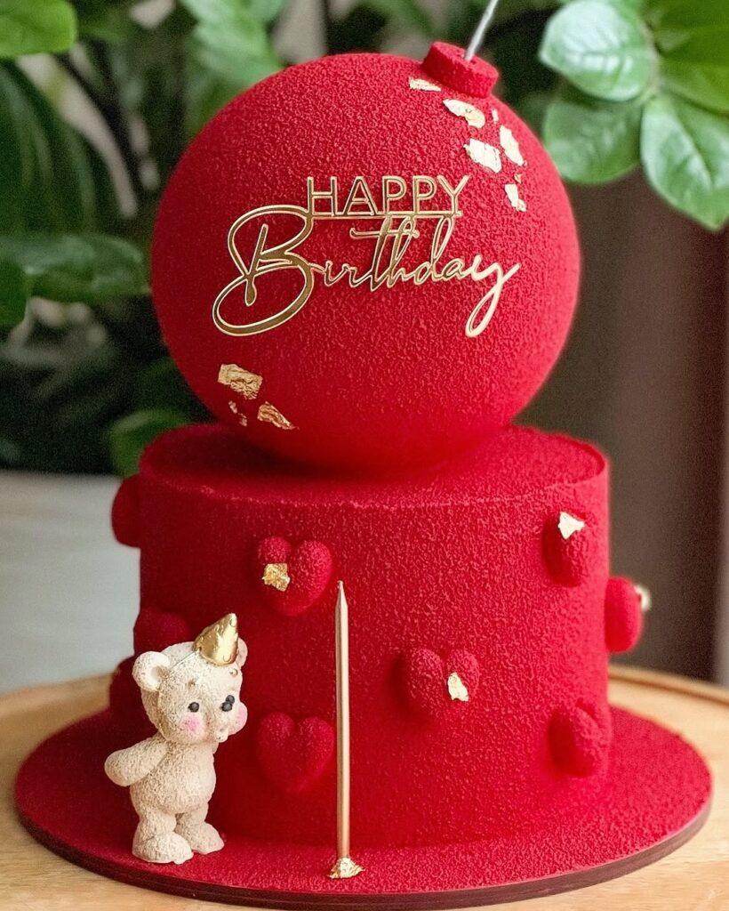 Торт бомбочка на день рождения