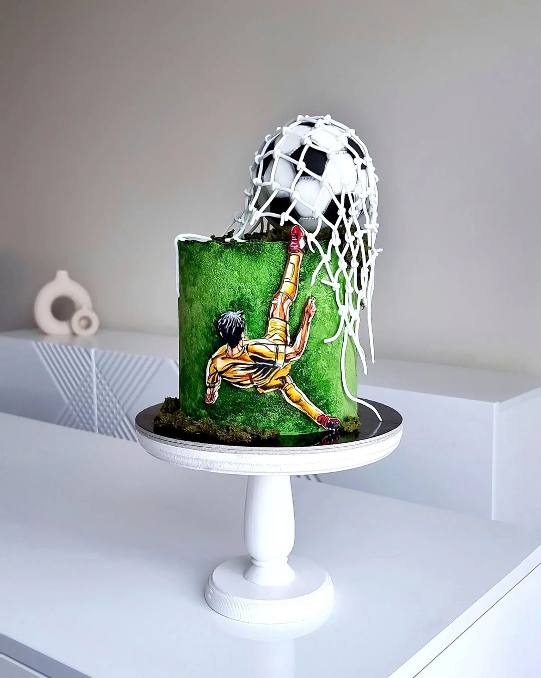 Торт с футбольным мячом