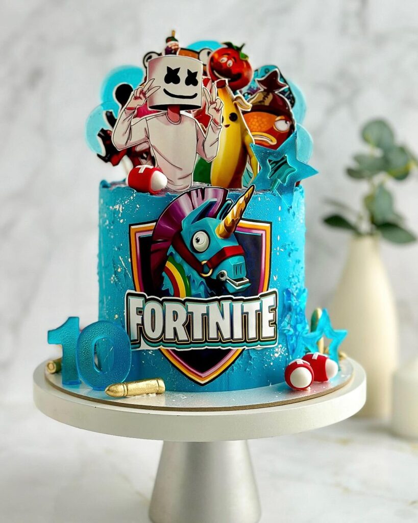 Торт в стиле игры Фортнайт