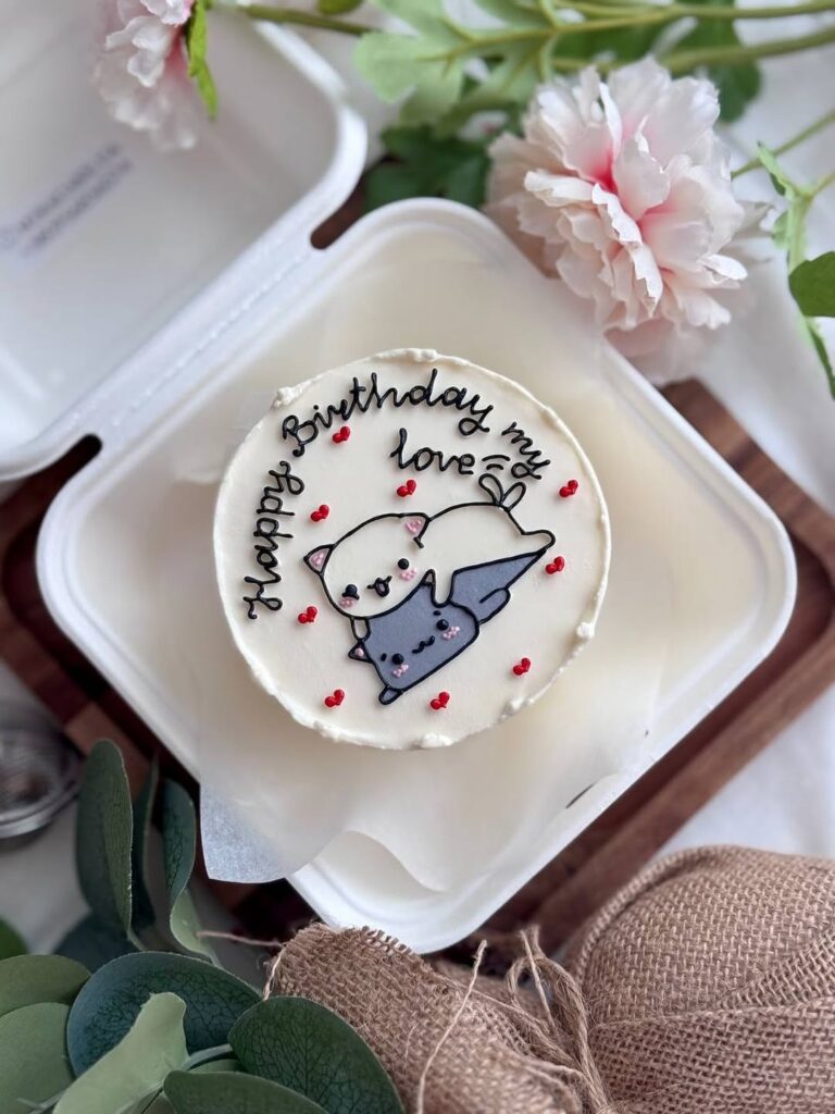 Бенто торт с котиками