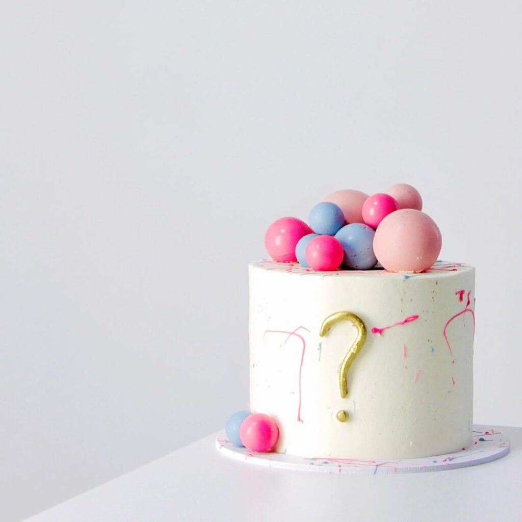 Оригинальный тортик на гендер пати