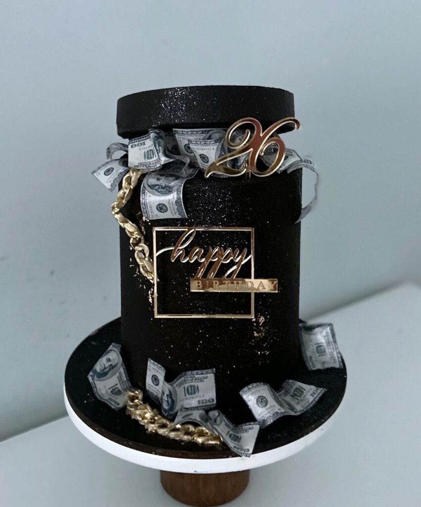 Торт коробка с деньгами