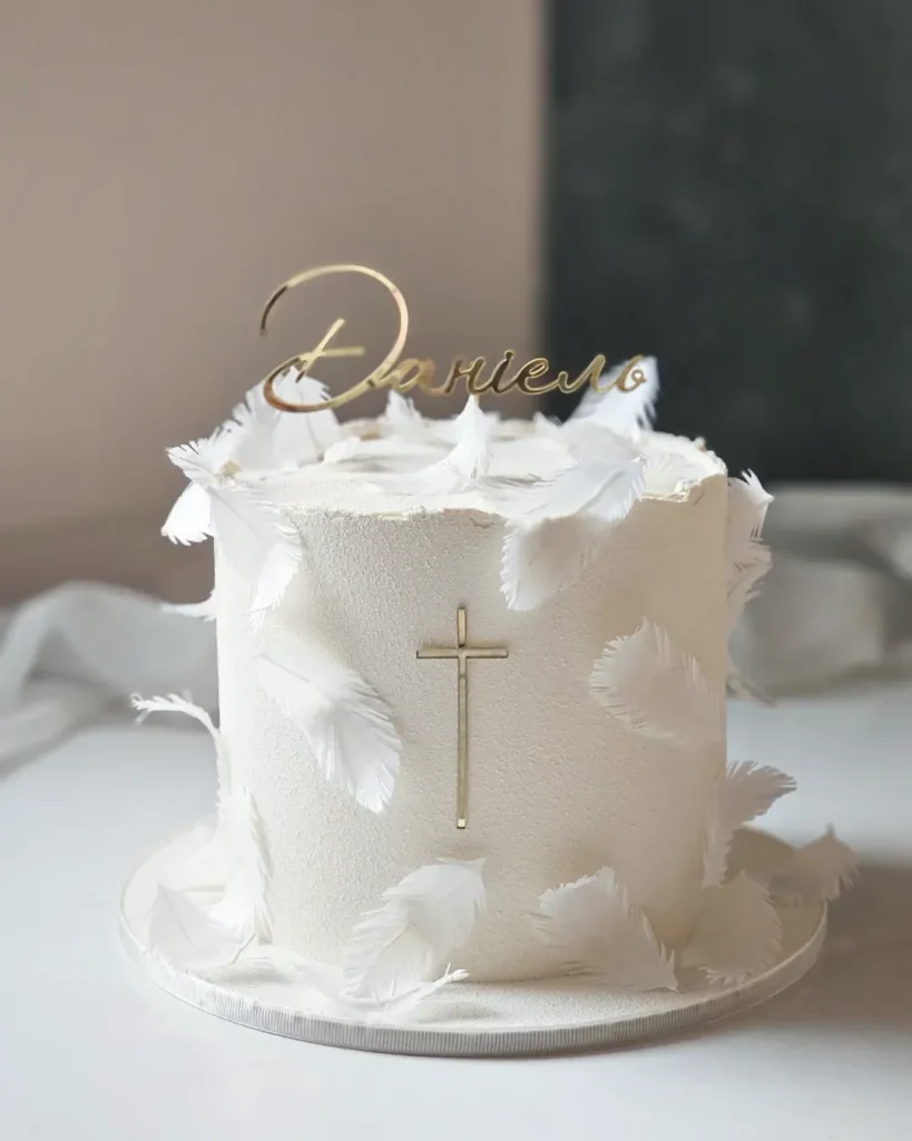 Торт на крестины с именем