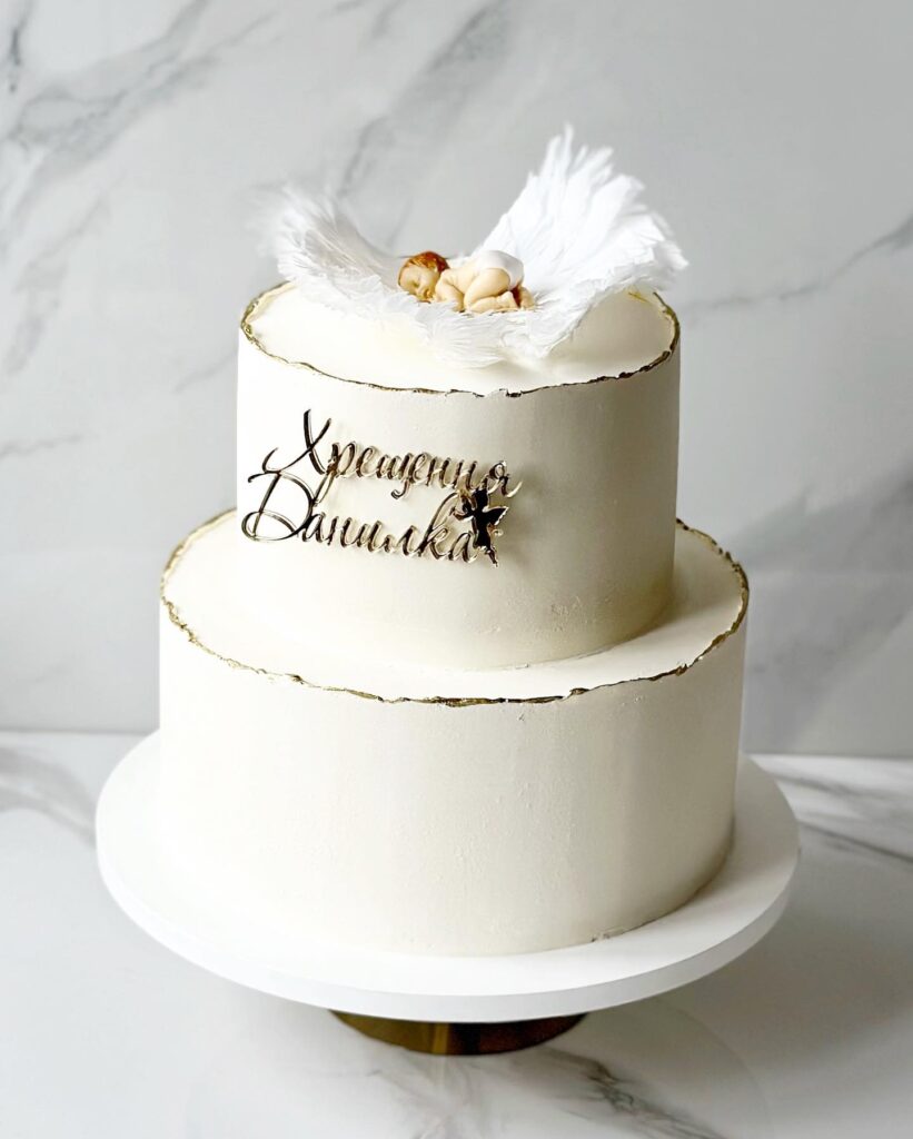Именной торт на крестины