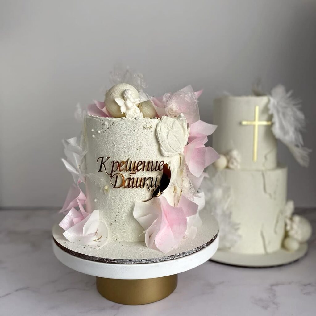 Торт для девочки на крещение