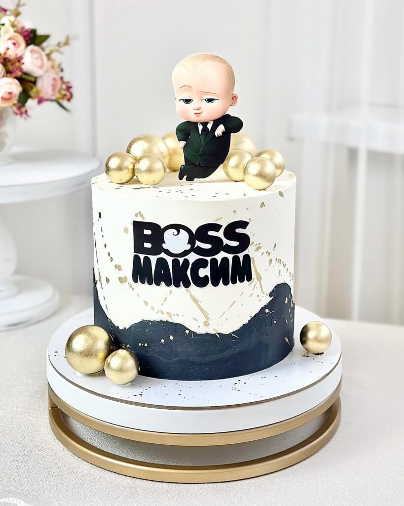 Торт Босс молокосос с именем
