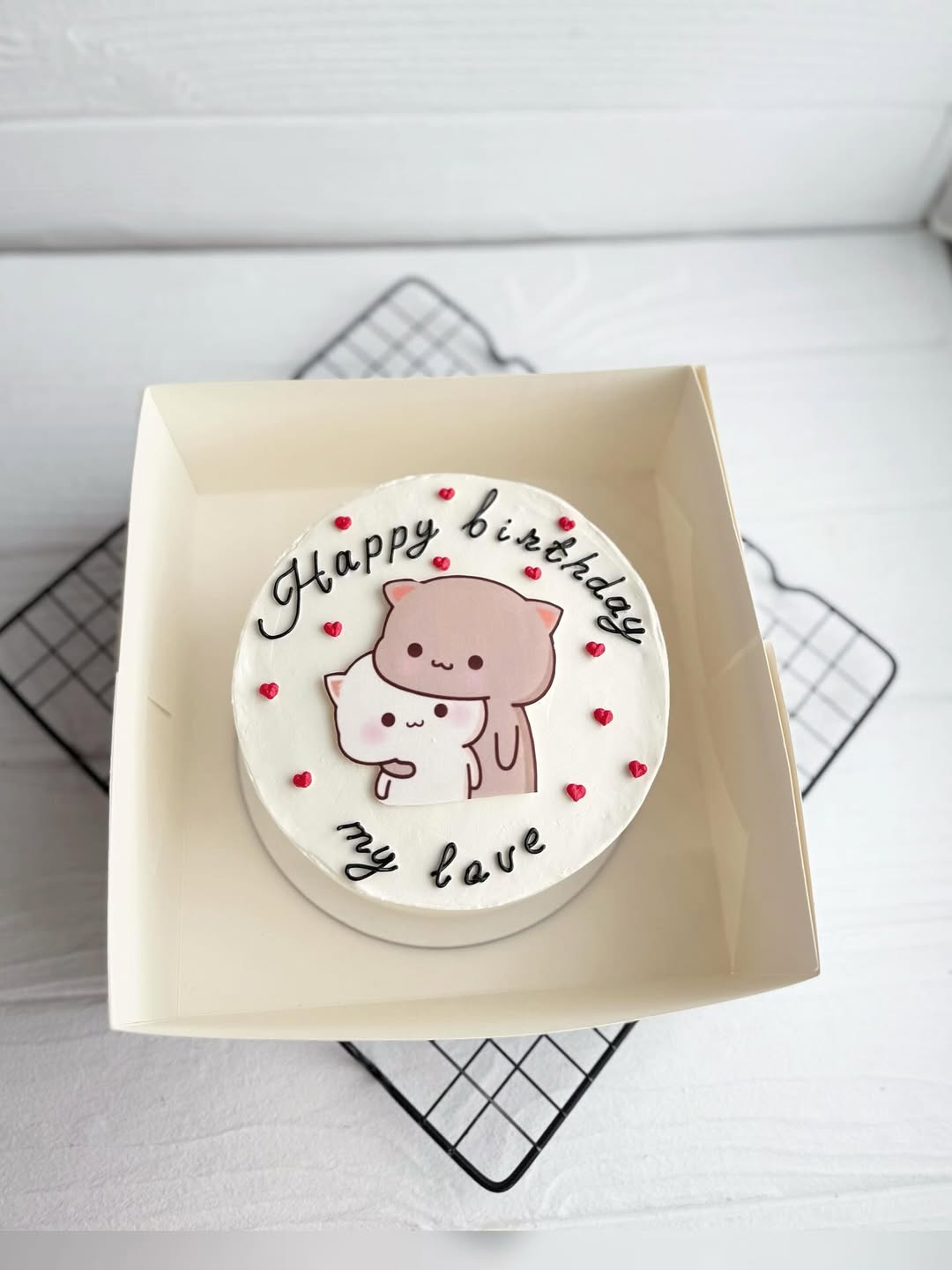 Бенто торт с котиками