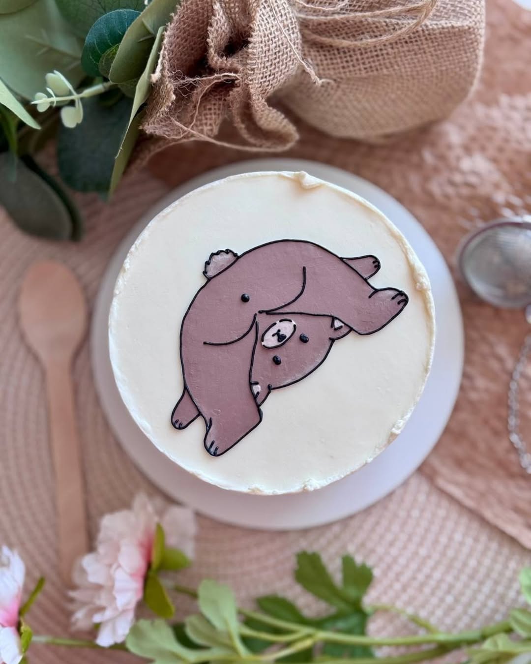 Торт прикол с мишкой