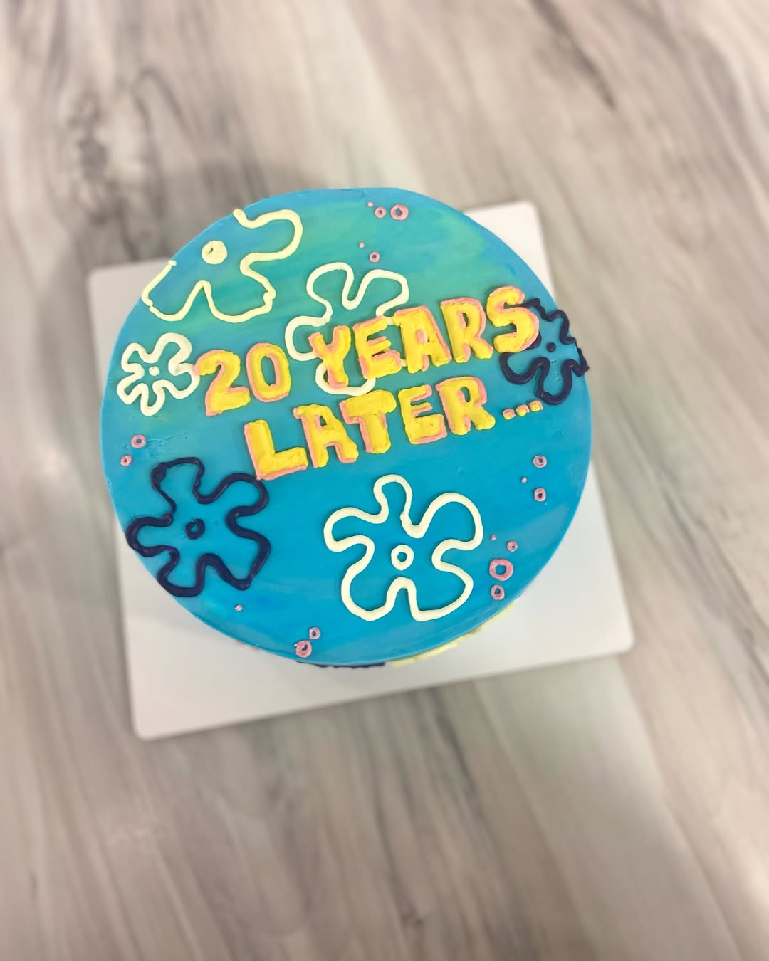 Торт в стиле Спанч Боб