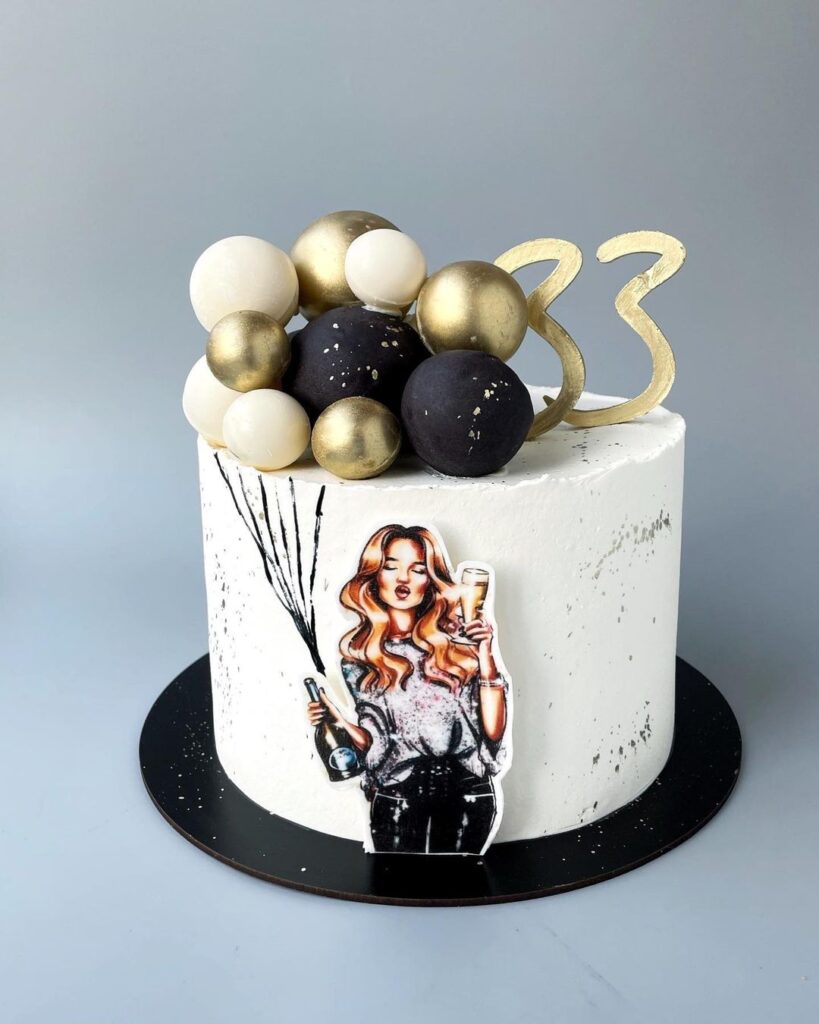 Торт для женщины на 33 года